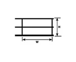 Plastruct Model Parts 90473 HR-8 Scale Hand Rail, Abs. Fixed Price $7.09.