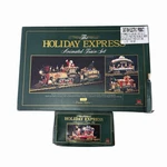 New Bright Holiday Express Animated Christmas Train Set #380. Never Used + Extra. Fixed Price $299.99.