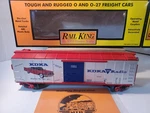 Mth Rail King 30-74350 Kdka Radio (1950'S) Box Car & O27 Gauge Mint New Ob. Fixed Price $54.99.