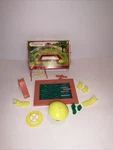 Plasticville Postwar 1406 79 Playground Set In Box & Scale. Fixed Price $12.46.