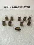 Lionel 51-300 Bulb 6 Volt 10EA Zw, R, Rw, Z, V, Transformer Train & Accessories. Fixed Price $8.95.
