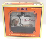Vintage Lionel Blinking Light Billboard With Classic Railroad Images 6-24212. Fixed Price $35.00.