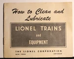 How To Clean And Lubricate Lionel Trains & Equipment 1953. Fixed Price $12.89.