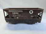 Marx 738701 Pennsylvania Hopper Train Car 6 Brown Vg++. Fixed Price $16.00.