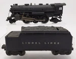 Lionel 224 2-6-2 Die-cast Steam Locomotive W/2466W Tender Ex. Fixed Price $92.14.