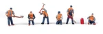 Walthers Scenemaster Ho Scale Figures/people Railroad Track Workers (6-PACK) #1. Fixed Price $12.99.