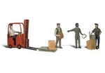 New Woodland Scale Workers W/forklift Train Figures A2744. Fixed Price $29.19.