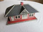 Marx 2960 Girard Train Station Tin Litho Hobby Railroad Rr Vintage Building. Fixed Price $39.99.