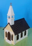 CB39: O/s Scale Bachmann Plasticville #CC-8 Country Church Kit W/ Belfry (box). Fixed Price $24.95.