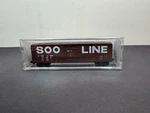 Micro Trains Scale 02700060 Rib Side Box Car Soo Line 17490. Fixed Price $14.99.