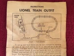 Lionel Postwar Instruction Sheet 1646 Train Outfit - Free Shipping 6/61. Fixed Price $13.95.