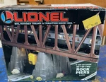 Lionel 6-12744 Set Of Two Rock Piers & O27 Gauge Plastic. Fixed Price $14.99.