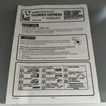 Ho Life-like Thunder Express No. 8908 Operating Train Instruction Manual. Fixed Price $8.94.