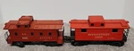 Lionel # 2472 Pennsylvania Red And 6357 Caboose. (00). Fixed Price $19.99.