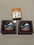 Mth Tinplate MT-1020 & MT-1031 No 54/59 Lamp Post Set Green Preowned W/ob Tested. Fixed Price $90.00.