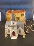 Bachmann Plasticville Usa Cathedral C-18 198 Building Kit W/ Light. Fixed Price $21.95.