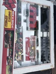 Vintage 1986 New Bright Musical Christmas Express Elf Train Locomotive #183. Fixed Price $50.00.