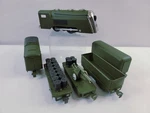 Marx Commodore Vanderbilt Army Green New York Central Locomotive Tender & 4 Cars. Fixed Price $169.96.