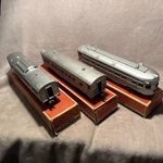 Original Postwar Lionel Gauge 2432 2434 2436 Lettered Passenger Cars O/b. Fixed Price $160.00.