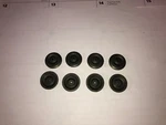 Lionel Parts, TC-70, Set Of 8 Wheels For Basic Trucks. Fixed Price $5.95.