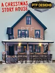 Scale - Christmas Story House Building Flat W/ Leds Lionel Mth. Fixed Price $23.99.