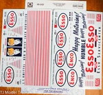 Microscale #48-542 Esso Service Station Sheets Set (water Slide Decal). Fixed Price $11.65.