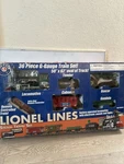 Box Wear Lionel Lines 36 Piece G-gauge Complete Train Set 50"X 62" Oval Track. Fixed Price $99.99.