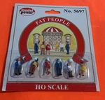 Model Power No. 5697 Ho Fat People Figures Complete Set (new On Card). Fixed Price $9.00.