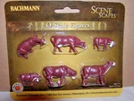 Bachmann Scene Scapes 33152 Brown White Cows Figure Pack 027 6 New Sealed. Fixed Price $11.00.