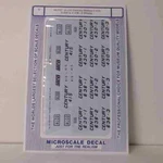 Microscale Decals: Alco Diesel Locos Demos 1965. Fixed Price $12.95.