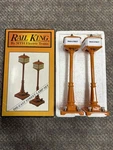 + Mth Gauge Railking No. 57 Orange Street Lamp Set MT-1029 Lnib. Fixed Price $20.00.