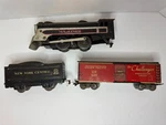 Marx Marlines Locomotive/nyc TENDER-1939 & Union Pacific Cattle Car Untested. Fixed Price $40.00.