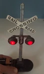 Lionel Train Railroad Crossing Stop Signal # 154 Working Bulbs Vtg 8.5". Fixed Price $24.95.