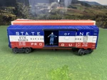 Lionel Postwar 1957-58 No. 3494-275 State Of Maine Operating Boxcar C-7 Org.. Fixed Price $109.00.