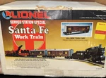 Vintage Lionel Santa Fe Work Train Service Station Special 9-1632 O-27 Set New. Fixed Price $200.00.