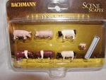 Bachmann Scene Scapes 33168 Pigs Figure Pack Mib O27 & Container New Sealed. Fixed Price $13.00.