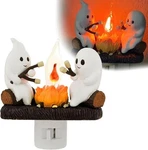Ghosts Roasting Campfire Flicker Flame Night Light Marshmallows. Fixed Price $7.99.
