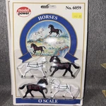 New Model Power Scale Hand Painted Horses 6059. Fixed Price $15.00.