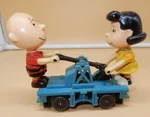 Lionel Gauge Lucy & Charlie Brown As Is 1966. Fixed Price $49.00.