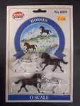 Model Power Horses Pack (4 Figures) - MP6059 Scale Railway Accessories. Fixed Price $14.99.
