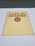Cars And Equipment Westinghouse Electric 1924, 1972 Reprint Trains, Railroad. Fixed Price $18.49.