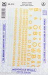 Microscale Decal #48-312 Baltimore & Ohio / Chesapeake Diesels (1965-1972. Fixed Price $11.65.