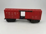 Marx #249319 Gauge Marines Operating Box Car Red Untested Good. Fixed Price $11.24.