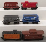 Lionel & K-line Gauge Caboose And Ore Cars 6 Ex. Fixed Price $77.59.