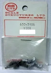 Ss Ltd O-SCALE/1:48 Figure Kit 650-3406 "vier" White Metal Sitting. Fixed Price $10.00.