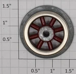 Lionel SL-95 Red Spoked Plain Wheel For 150 And 200 Series Electric Locos (1). Fixed Price $10.00.