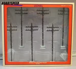 Lionel Fastrack Scale Telephone Wire Poles Train Building Electric Power 6-37851. Fixed Price $32.84.