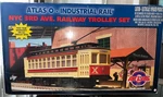 Atlas "o" Gauge Industrial Nyc 3RD Ave. Railway Trolley Set #1009105. Fixed Price $199.95.