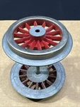 Lionel AO-1000 2 3/8" O.d Plain Red Spoked Electric Loco Wheels. Fixed Price $40.00.