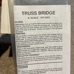 N Scale Plastruct Truss Bridge ((310). Fixed Price $18.13.